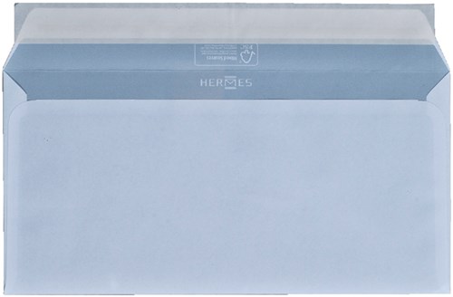 Envelop zonder venster Hermes 110x220mm met plakstrip pak van 50 stuks wit 10x stuk-2