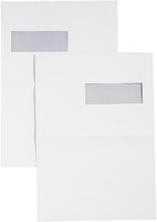 C4 Envelop met venster links Quantore 229x324mm doos van 250 stuks wit-2