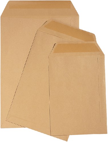 Akte enveloppen Quantore 185x280mm zonder venster doos van 500 stuks bruin-2