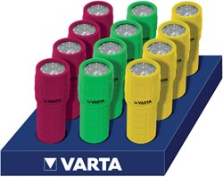 Zaklamp Varta Led light met 3xAAA batterijen display 12stuks