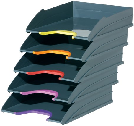 Brievenbak Durable set van 5 brievenbakken Varicolor assortiment