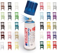 Edding Permanent Spray 5200, 200 ml diepzwart mat-3