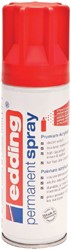 Edding Permanent Spray 5200, 200 ml verkeersrood mat