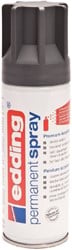 Edding Permanent Spray 5200, 200 ml antraciet mat
