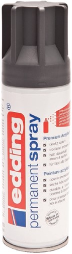 Edding Permanent Spray 5200, 200 ml antraciet mat