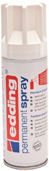 Edding permanent spray 5200, 200 ml verkeerswit glanzend