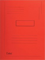 Dossiermap A4 2 kleppen rood Exacompta karton 50 stuk