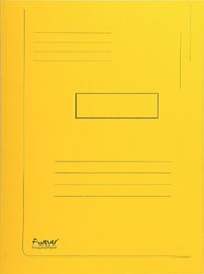 Dossiermappen 2 kleppen geel