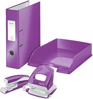 Brievenbakje Leitz Plus 5226 WOW paars A4 36 x 7 cm-2