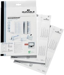 Badgekaart Durable 1420 bedrukbaar A6 80stuks