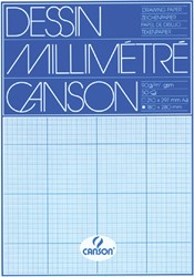 Millimeterpapier A4 Canson blauw