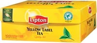 Lipton thee Yellow label zonder envelop 100stuks