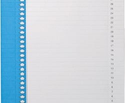 Ruiterstrook Elba Nr 9 157x7mm lateraal blauw
