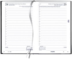 Dagagenda 2025 Quantore kort 1dag/1pagina zwart