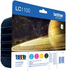 Brother LC-1100VALBP cartridge multipack + zwart
