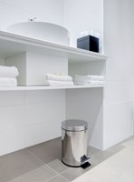 Pedaalemmer 5 liter RVS mat rond-3