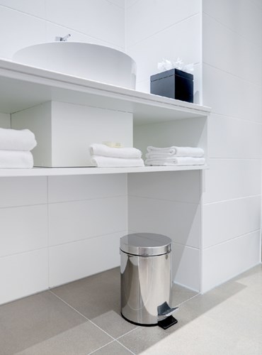 Pedaalemmer 20 liter RVS mat rond-3