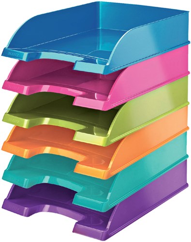 Brievenbakje Leitz Plus 5226 WOW roze A4 36 x 7 cm-3