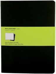Schrift Moleskine blanco XL 190x250mm 240blz zwart