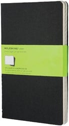 Schrift Moleskine 130x210mm 160blz blanco large zwart