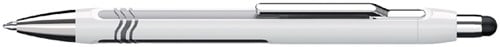 Stylus pen met balpen Schneider Epsilon Touch wit/zilver
