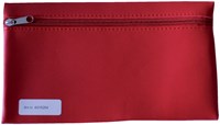 Schooletui met rits 15x26cm skai helder rood