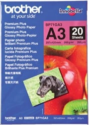Brother photopaper A3 glossy A3 (297x420mm) 20sheet white 260gr