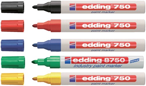 Lakmarker Edding 750 blauw 2-4mm permanent-3