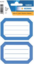 Herma etiketten 5714 82x55mm schrift blauwe rand 12stuks