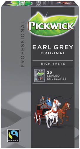 Thee Pickwick Fair Trade Earl grey thee 25 zakjes van 2gr-2