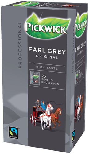 Thee Pickwick Fair Trade Earl grey thee 25 zakjes van 2gr-3