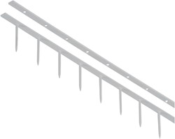 Surebindstrip GBC 25mm 10-pins grijs ds 100 stuks