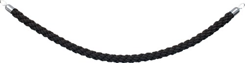 Afzetkoord Securit 150cm zwart met chrome knop-3