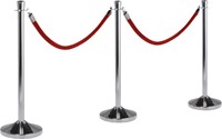 Afzetkoord Securit 150cm zwart met goudkleurige knop-1