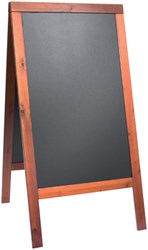 Securit stoepbord Woody mahonie ft 70 x 125 cm
