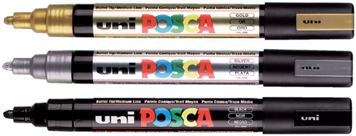 Verfstift Posca PC-1MR ijsblauw extra fijn-3