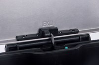 Eko pedaalemmer uit mat roestvrij staal, met kunststof binnenemmer, inhoud 10+9 L-1