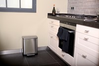 Pedaalemmer 40 liter RVS mat rechthoekig E-Cube-3