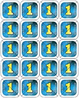 Consumptiemunten Combicraft 200st blauw