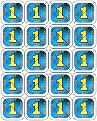 Consumptiemunten Combicraft 200st blauw