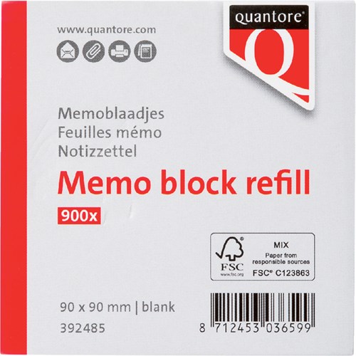 Memoblaadjes Quantore losbladig 90x90x90mm 900 vel-3