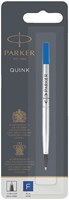 Parker vullingen voor roller fijne punt, blauw (op blister)