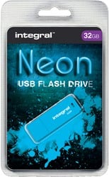 Integral Neon USB stick 32GB USB 2.0 Blauw