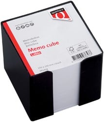 Memokubus Quantore 10x10x10cm zwart met 900vel