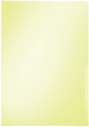 Insteekmap L-map Leitz premium A4 PVC geel