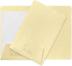 Binnenmap Jalema folio lichtgeel dossiermap 160gr met flap Jalema
