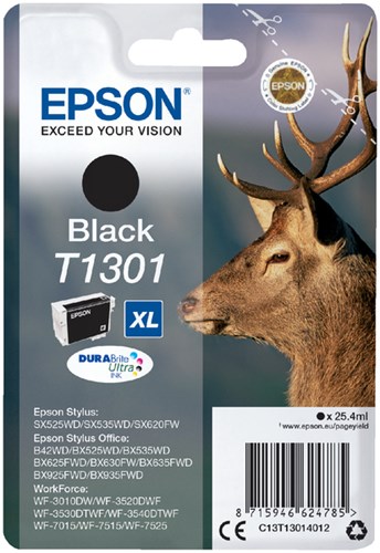 C13T13014012 EPSON BX525WD INK BLK HC pages 25,4ml