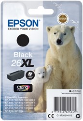 C13T26214012 EPSON XP600 TINTE BLK HC pages 12,2ml