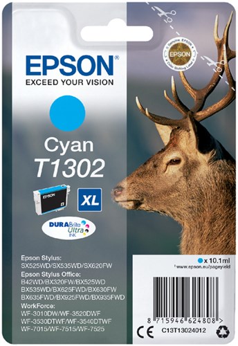C13T13024012 EPSON BX320FW TINTE CYA HC pages 10,1ml