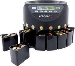 Geldtelmachine Acropaq CC601 voor munten zwart